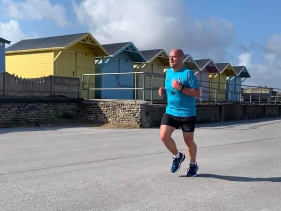 Gary Parkinson, of Fleetwood, has completed the virtual London Marathon