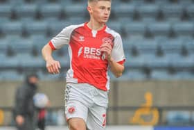 Harvey Saunders scored twice in Fleetwood's first EFL Trophy tie this season against Carlisle before netting his first league goal at Rochdale on Saturday