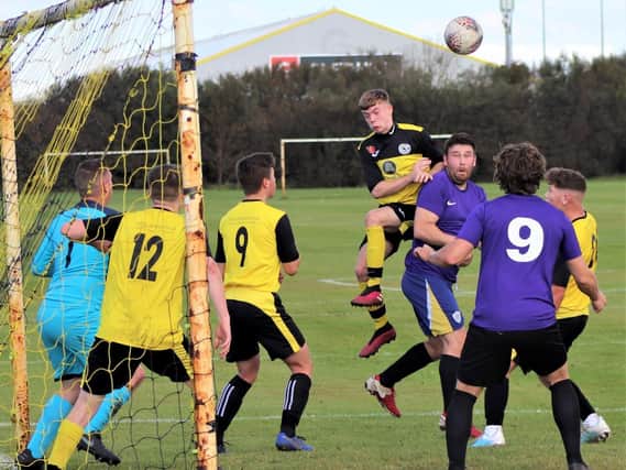Action from New Philly v Clifton Rangers in the Blackpool and Fylde Sunday Alliance Picture: KAREN TEBBUTT