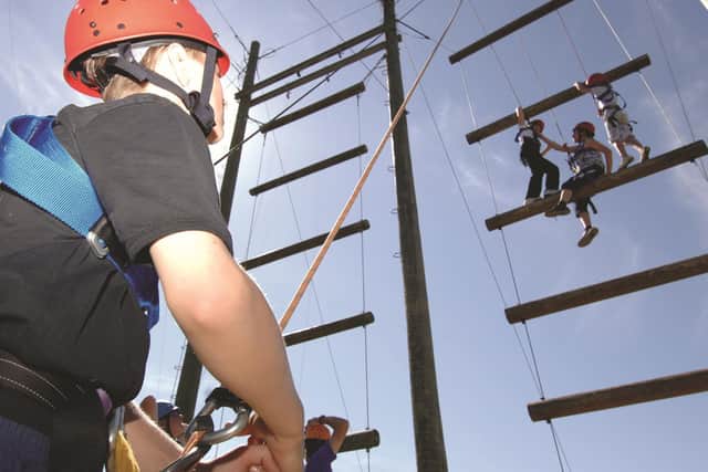 A High Ropes session at Winmarleigh Hall just one of the many activities provided by travel firm PGL