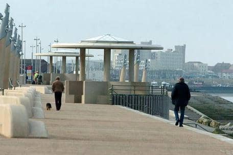 Plans for 72 miles of new coastal path between Cleveleys (pictured) and Liverpool were unveiled today. (October 7)