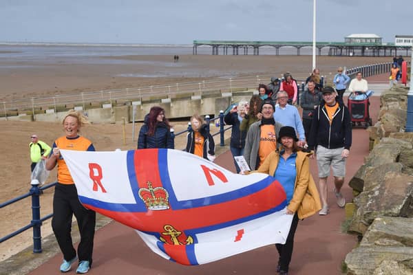St Annes' beach litter pickers were among the hundreds of Fylde folk who took part in the new-look Leg It For the Lifeboats event