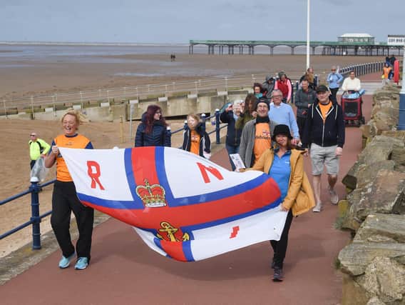 St Annes' beach litter pickers were among the hundreds of Fylde folk who took part in the new-look Leg It For the Lifeboats event