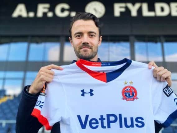 AFC Fylde's latest signing Jordan Lussey
Picture: AFC FYLDE
