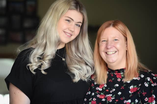 Jodie Kershaw (right) initially set up a Facebook group to help her son's girlfriend Maisie Smith (left) secure sales for her small business after craft fairs were cancelled due to Covid-19. She has since opened the group to the Fylde coast and now has nearly 4,000 members. Photo: Daniel Martino -JPI Media