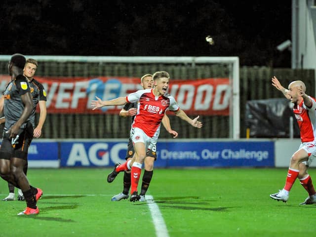 Harvey Saunders was among the goals again in Fleetwood Town's victory   Picture: Stephen Buckley/PRiME Media Images Limited