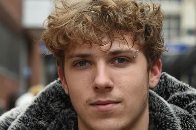 Ben Yardley, 19, said people seem to be afraid of talking to each other. "I'm a social person and I like to have a chat but people seem a bit scared," he said (Picture: Neil Cross for The Gazette)
