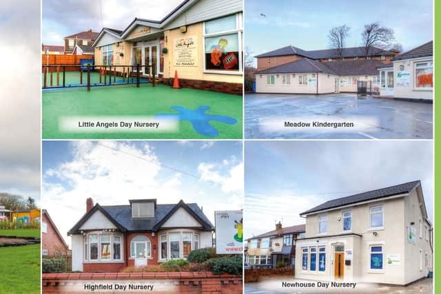 Some of the Fylde coast nurseries which have been sold to MiChild