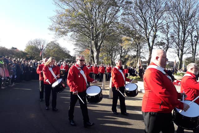 Fleetwood Old Boys band during the town's Remembrance Sunday parade last year