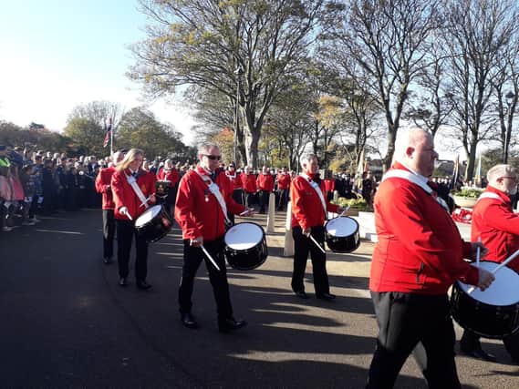 Fleetwood Old Boys band during the town's Remembrance Sunday parade last year