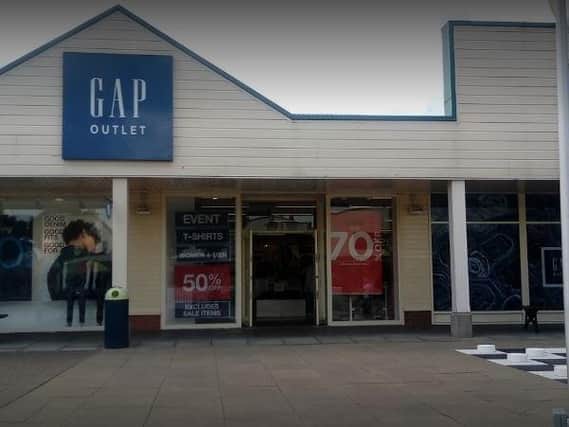 The GAP store in Fleetwood
