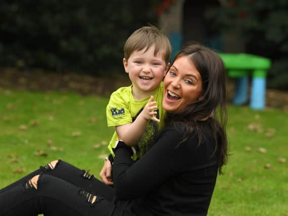Carla Lett, from St Annes, with her four-year-old son George