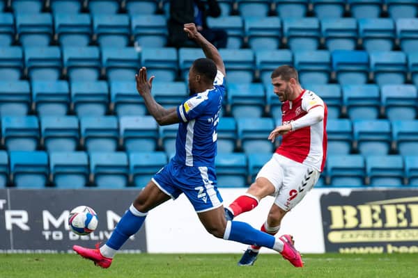Ched Evans' first league goal of the season sealed Fleetwood's win at Gillingham