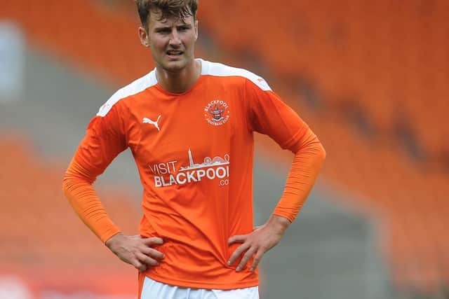 Ethan Robson was an unused substitute for Blackpool against MK Dons yesterday