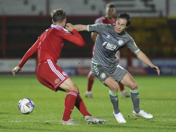 There was no place for Josh Morris in the Fleetwood squad at Gillingham