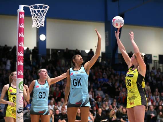 Blackpool's Eleanor Cardwell impressed for England in the first netball Test in New Zealand