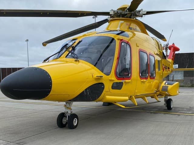 An AW169 helicopter, the type soon to be seen in the skies above Blackpool Airport operated by Belgian firm NHV Group