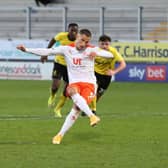 Jerry Yates scored his first two goals for Blackpool