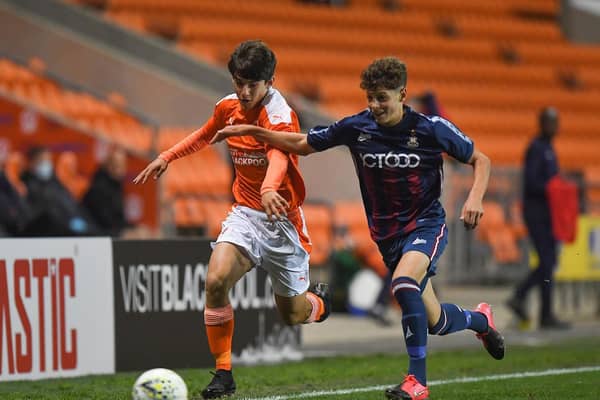 Apter was a standout performer in Blackpool's recent FA Youth Cup game against Bradford
