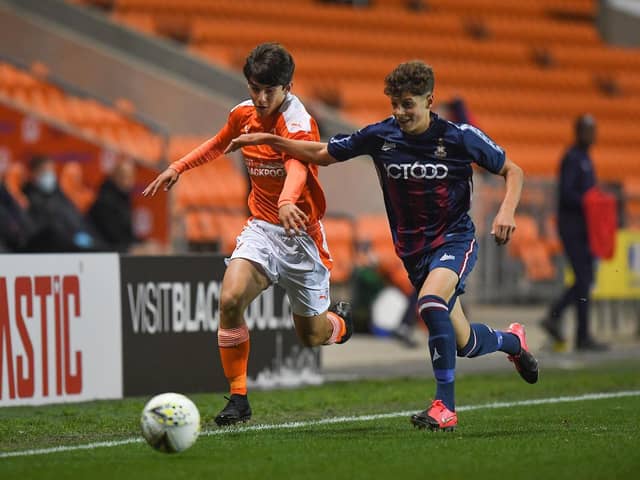 Apter was a standout performer in Blackpool's recent FA Youth Cup game against Bradford