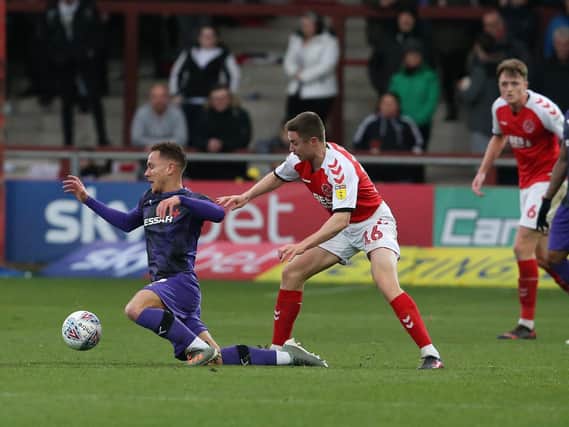 Jordan Rossiter last played for Fleetwood against Tranmere Rovers 12 months ago
