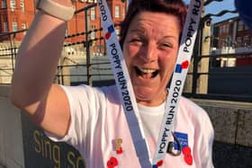 Anita Mellor from Anchorsholme ran 11km to raise money for the Royal British Legion during the coronavirus lockdown.