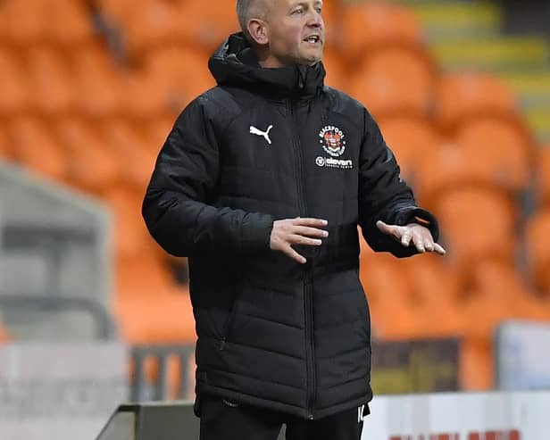 Blackpool head coach Neil Critchley