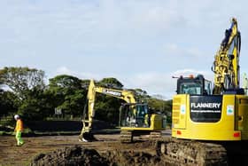 Activities on land south of the existing A585 as construction activities begin to ramp up.