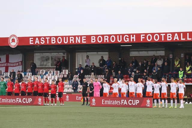 Blackpool made the long trip down to Eastbourne at the weekend