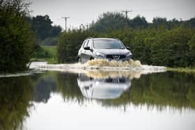A flooded road in Freckleton at the height of this year's problems