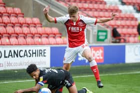 Fleetwood Town striker Harvey Saunders  Picture: Stephen Buckley/PRiME Media Images Limited