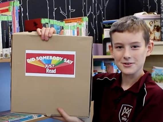 James Butterworth is enjoying the novel way to order books from his school library