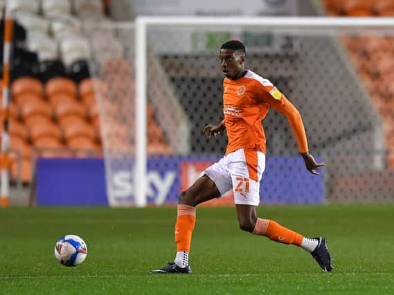 Marvin Ekpiteta has been an ever-present for Blackpool in League One this season