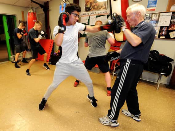 Andy Sumner was still coaching up and coming boxers this year