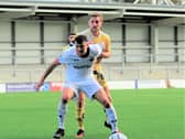Striker Jordan Hulme has played on with an injury