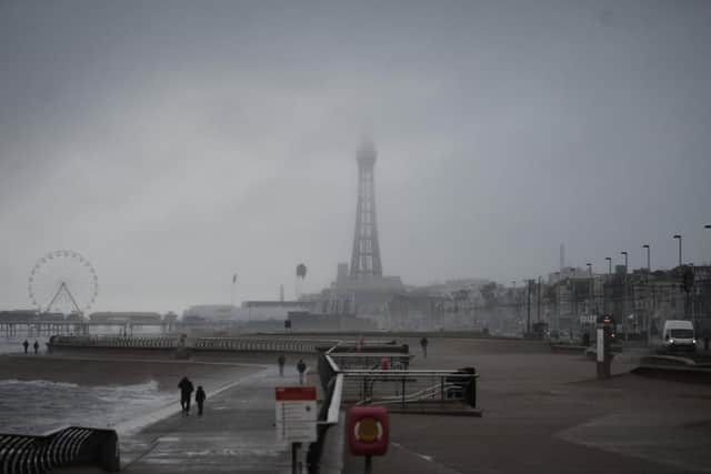 An almost deserted Blackpool Promenade during the second national lockdown in November 2020 (Picture: Daniel Martino for JPIMedia)
