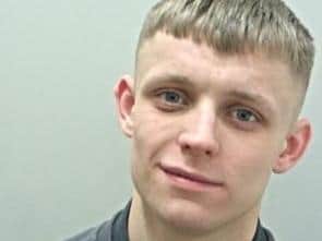 Aaron Whitney (pictured) is described as white, 5ft 7in tall, of slim build with short, fair hair. (Credit: Lancashire Police)
