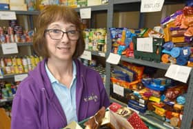 Kim Cook at Fylde Foodbank