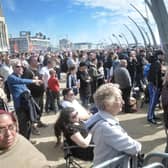 Crowds enjoying a previous air show in Blackpool