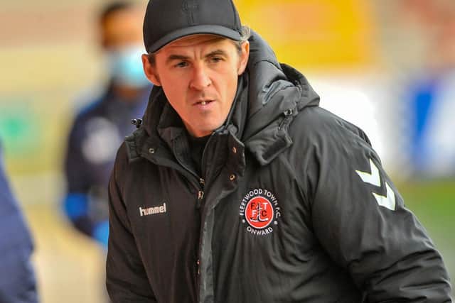 Fleetwood Town head coach Joey Barton Picture: Stephen Buckley/PRiME Media Images Limited