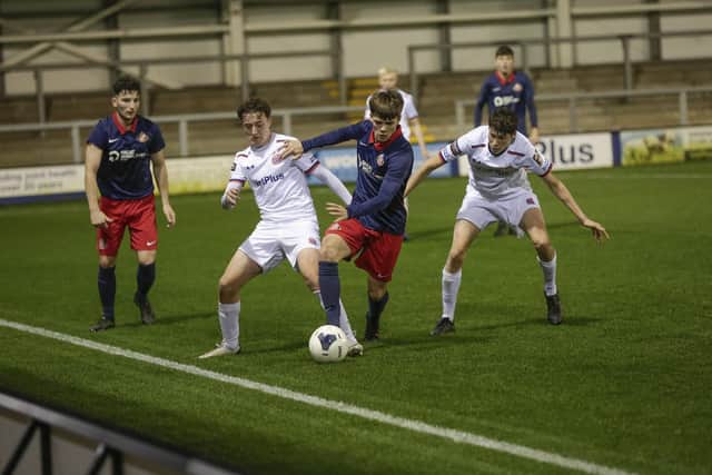AFC Fylde were 3-1 winners against Sunderland in the FA Youth Cup on Friday night   Pictures: AFC Fylde