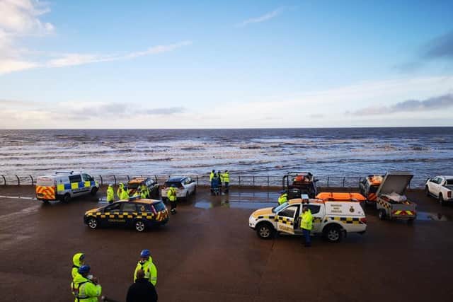 Helicopters, coastguard teams, the RNLI, and the police took part in a search thought to be a 'false alarm'