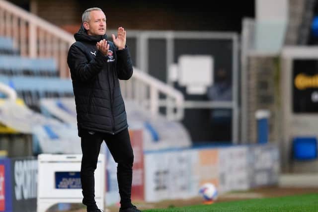 Neil Critchley was delighted with his side's performance in the win at Peterborough on Saturday