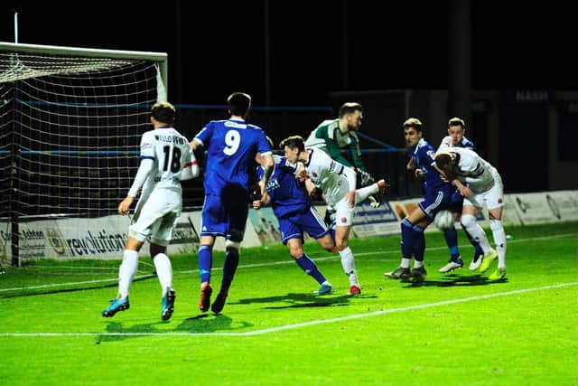 Fylde couldn't make a breakthrough at Curzon Ashton last Tuesday
Picture: STEVE MCLELLAN