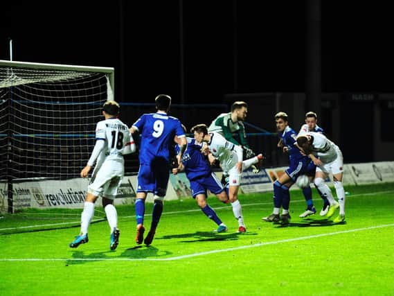 Fylde couldn't make a breakthrough at Curzon Ashton last Tuesday
Picture: STEVE MCLELLAN