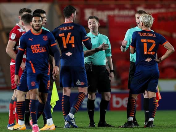 Blackpool were left fuming by a number of the referee's big calls