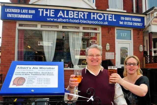 George Forrest and Jennie Ransome pictured at the opening of Albert's Ale Microbar