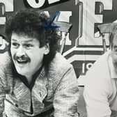 Bobby Ball, left, in his heyday