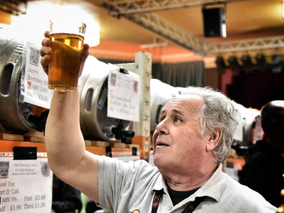 Gary Levin, festival organising committee chairman, at a previous Fleetwood Beer Festival session
