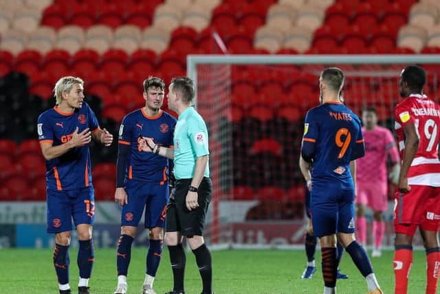 Blackpool were left to rue a number of the referee's decisions